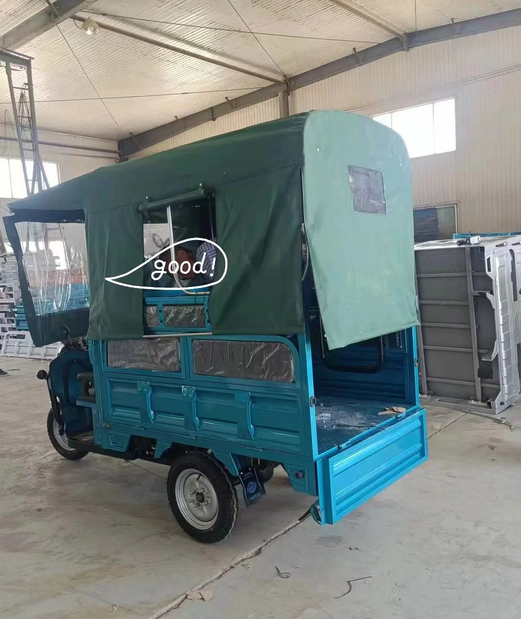 Electric Tricycle Carport Transparent Canopy Shield Windproof Cover Thickened Cloth Fully Enclosed Tricycle Canopy