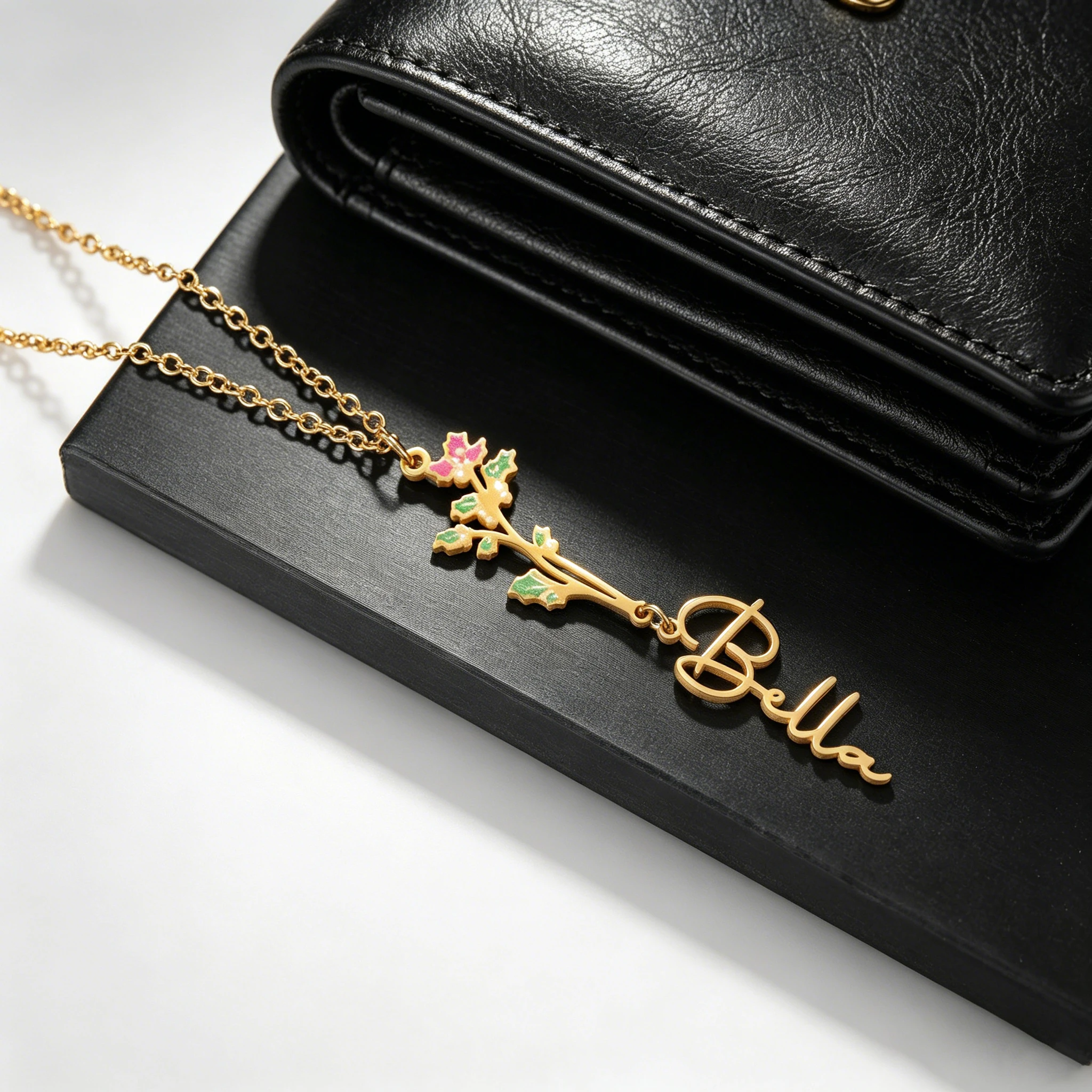 Acheerup-collar con nombre per - Birth Flower Necklace reseña y precio
