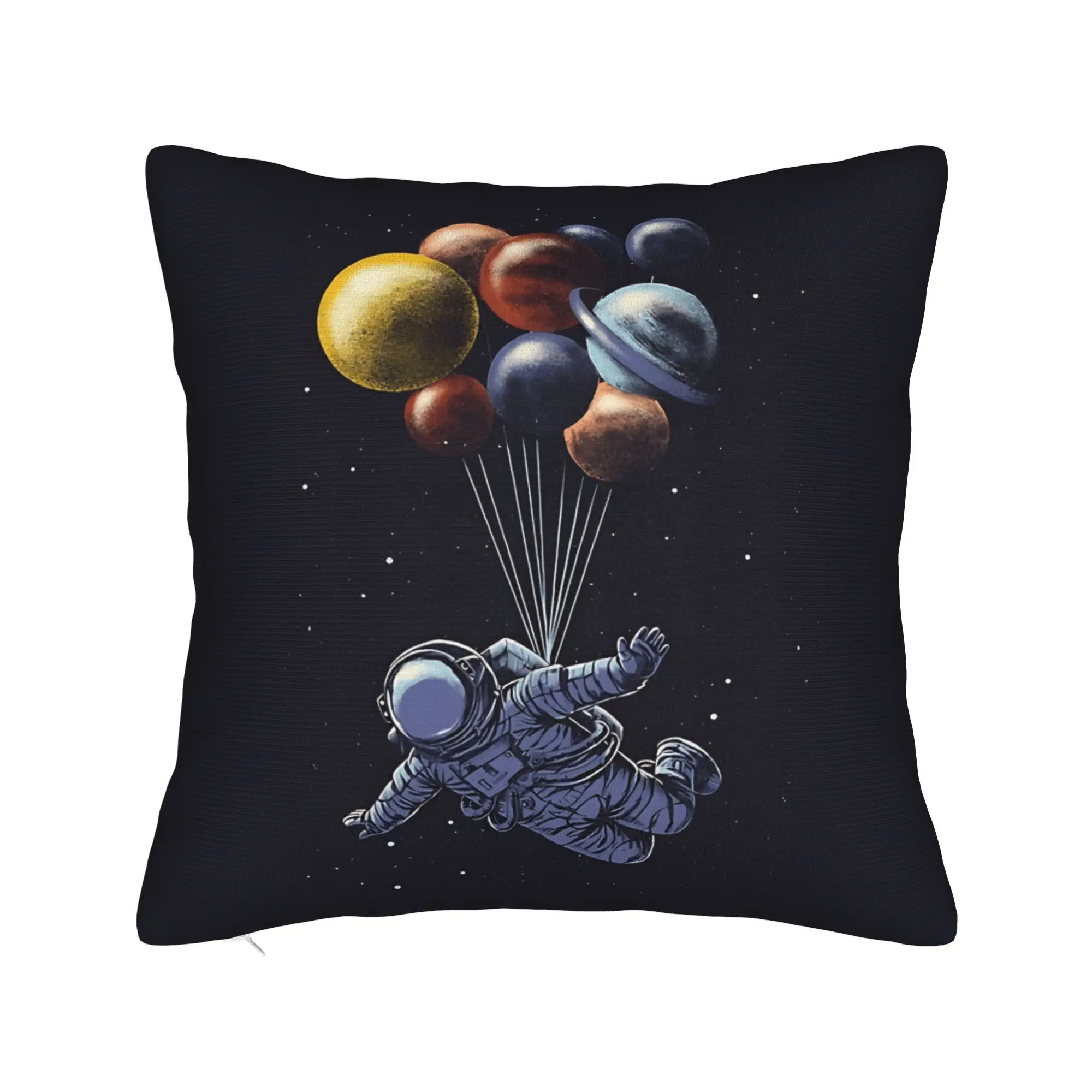 Astronaut & Rocket & Planets Pillow Case  Comfy Pillow Cover For Sofa Bedroom Home Decor Cute Funny Pillowcases