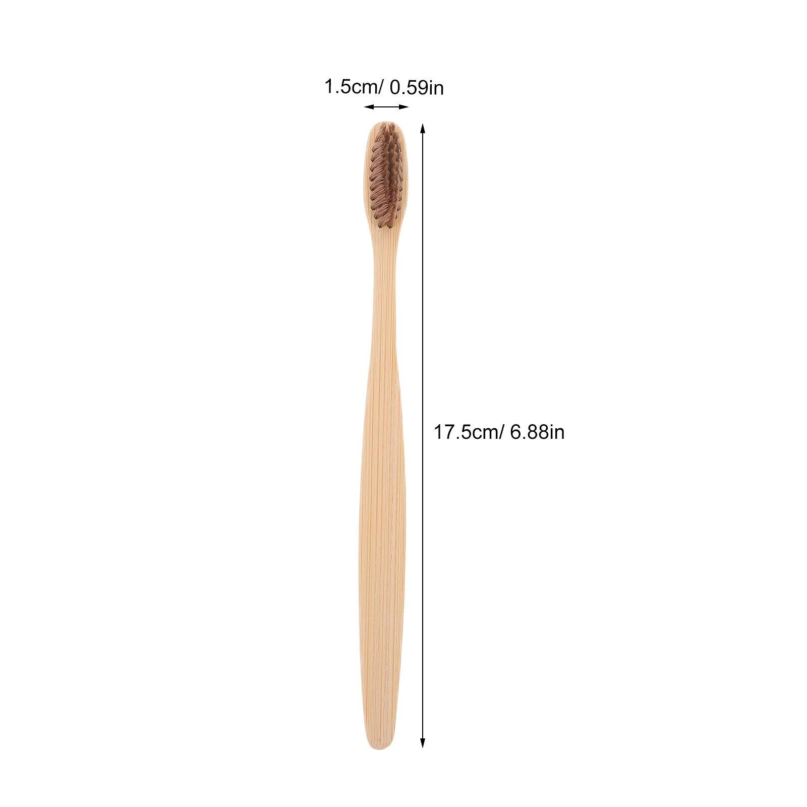 30 Buah Sikat Gigi Bambu Bulu Lembut Pegangan Nyaman Sikat Gigi Perjalanan Tahan Lama untuk Perawatan Mulut Sehari-hari Kayu Portabel