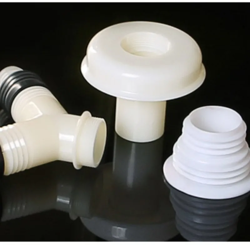 1PC water tee joint, multi-function adapter, floor drain elbow extension, double washing machine drain pipe silicone