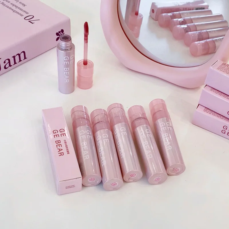 Gege Bear Water Gel Lip Gloss — Hydrating, Crystal-Clear Shine with Long-Lasting Color and Natural Finish