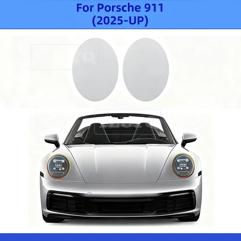 

Protective Film for Porsche 911 2025 Car Headlight Rearview Film Smoked Transparent Refit Sticker PPF TPU Paint Protection