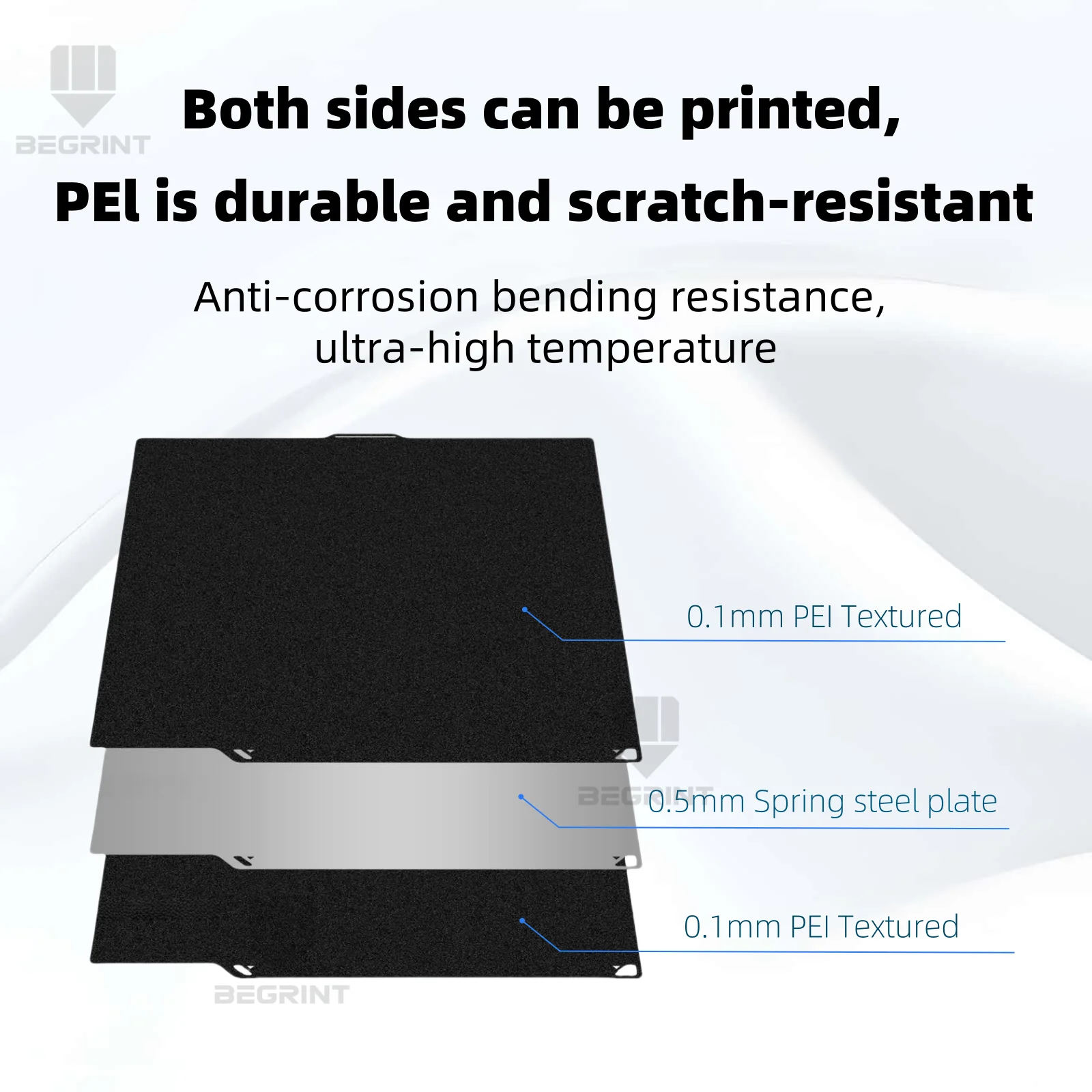 สร้างแผ่นสําหรับ Elegoo Centauri Carbon PEI Texture PET PEO คาร์บอนไฟเบอร์ Heatbed แผ่นสําหรับ Centauri คาร์บอน 3D เครื่องพิมพ์อุปกรณ์เสริม