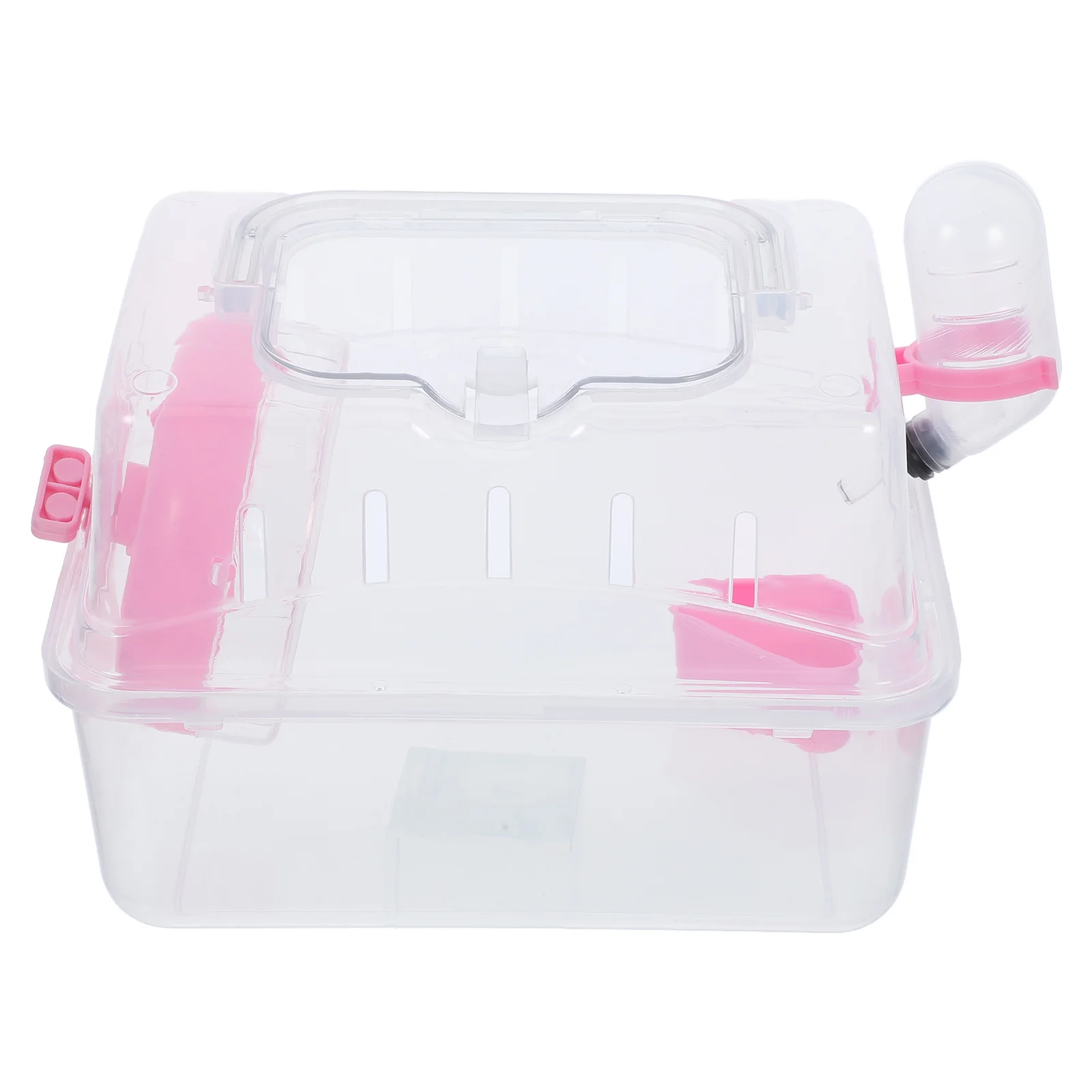 Guinea Pig Hamster Outer Cage Travel Clear Plastic Pigs Carrier Small Pets Carrying