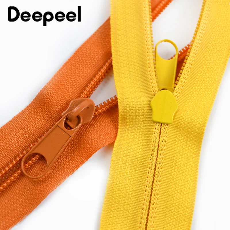 3/5/10Meters 3# 5# Nylon Zipper with Zips Pull Sliders for Bags Garment Decor Zippers Closure Repair Kit DIY Sewing Accessories