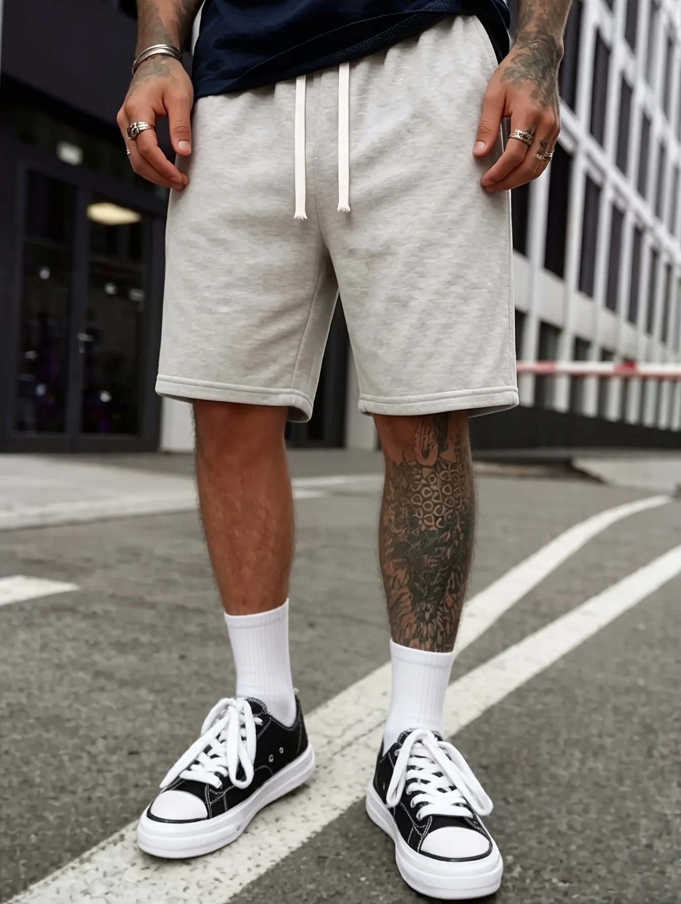 Product 2026 Spring Summer Light Plate Loose Men'S Casual Running Athletic Shorts Knit Fabric