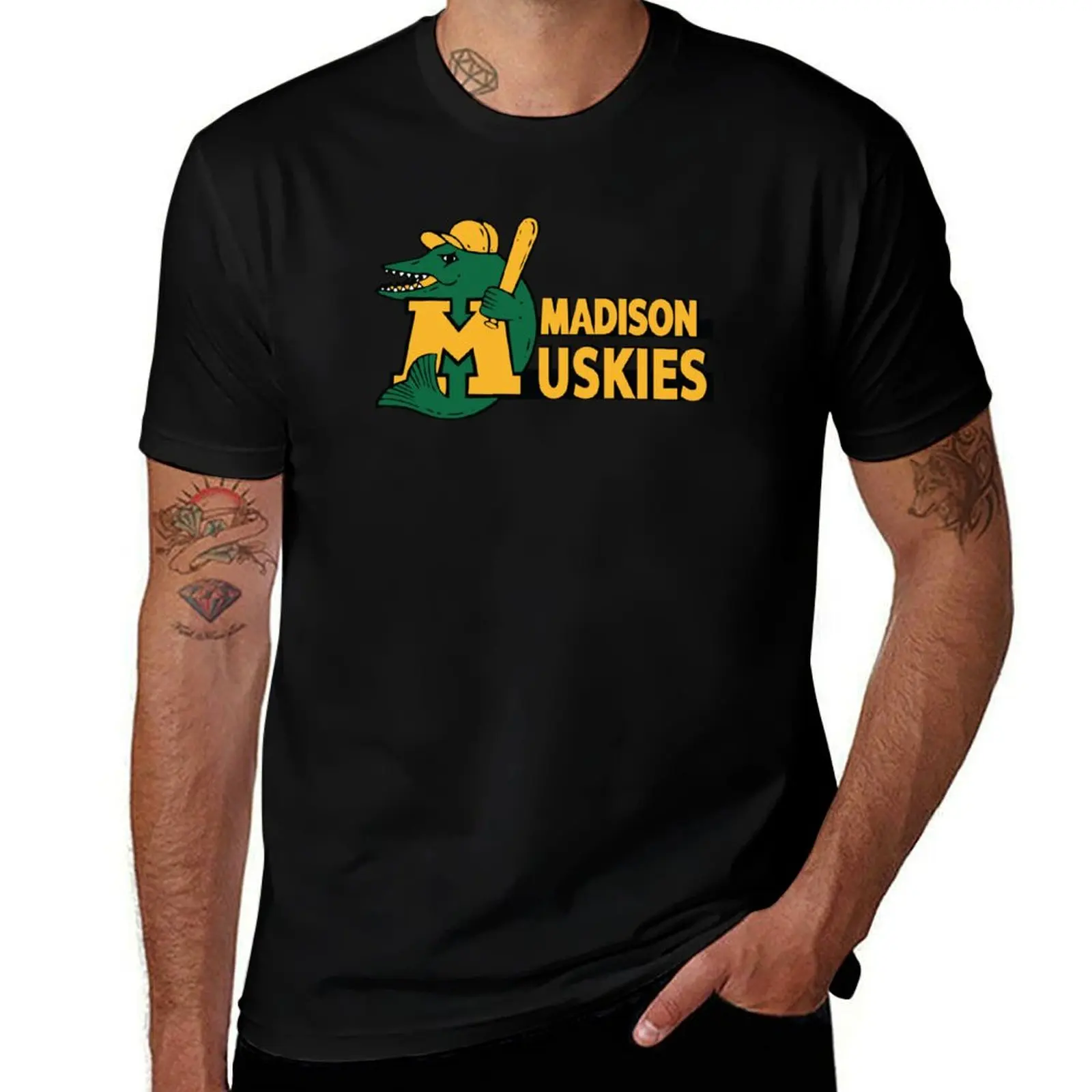 

shirts designer Muskies T-Shirt man humor Madison dark t t funny shirt