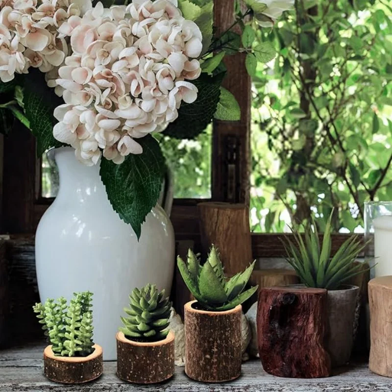Wood Tea Light Candle Holders Rustic Tealight Candlestick Home Table Wedding Birthday Party Valentine\'s Day Home Decorations