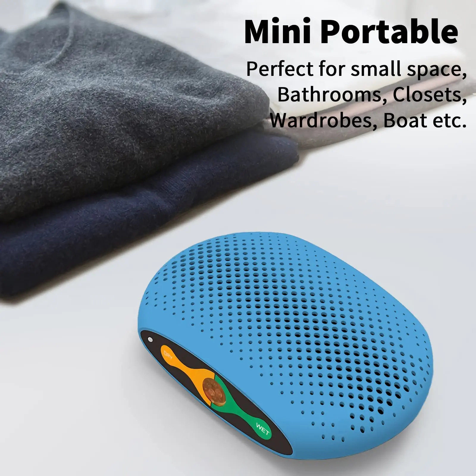 Mini-Luftent feuchter tragbarer wiederauf ladbarer Luftent feuchter Schnur loser erneuerbarer Luft trockner, der Feuchtigkeit absorbiert tragbarer Luftent feuchter