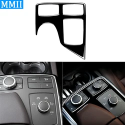For Mercedes-Benz GLE 15-18 GLS 16-18 M-Class 2012-2015 Piano Black Armrest Box Multimedia Panel Trim Cover Car Interior Sticker