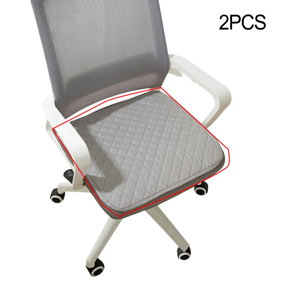 2pcs Chair Seat Pads with Anti-Slip Technology Comfortable Layer for Square Dining Chairs in Various Environments