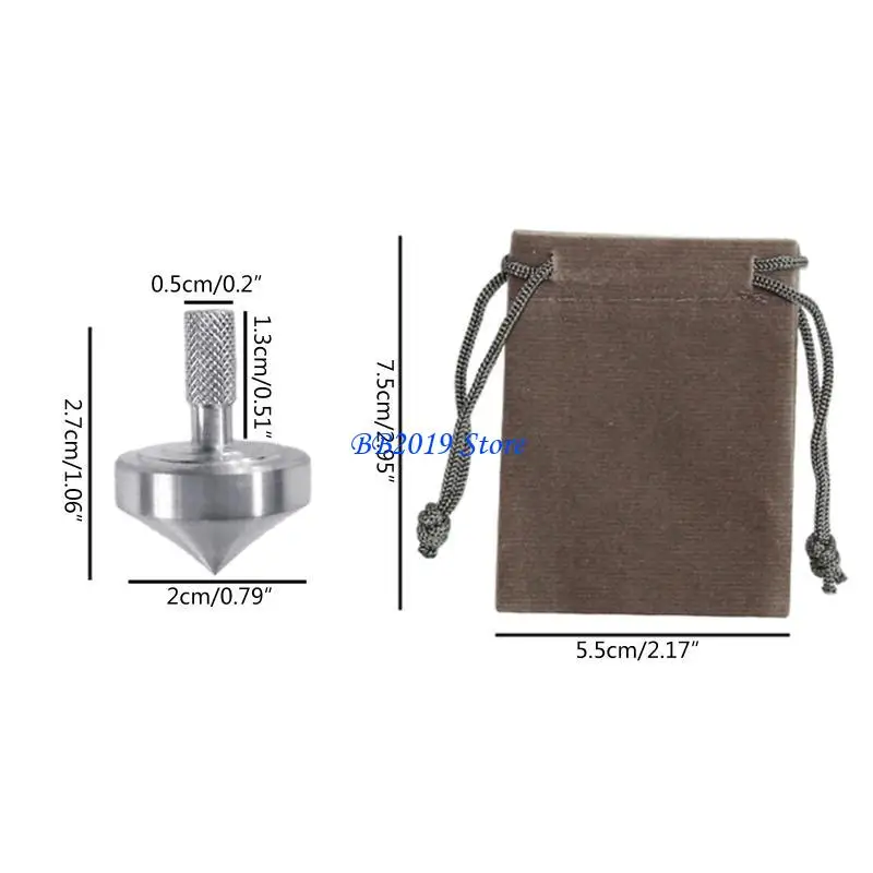 Q0KB 1 ''لعبة جيروسكوبية صغيرة عالية السرعة دوارة حركية لتخفيف الضغط للبالغين