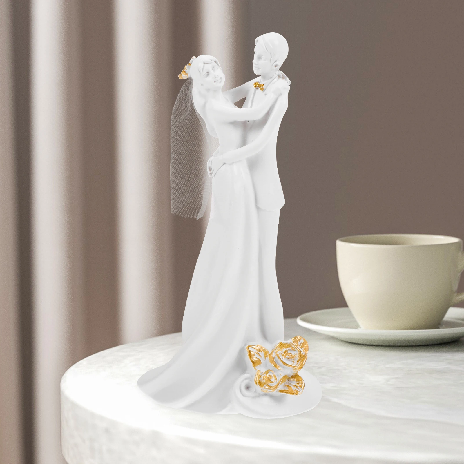 

Wedding Decorations Resin Couple Figurines Lover Sculpture Crafts nament Romantic Embrace Valentine Gift Home Office Miniature