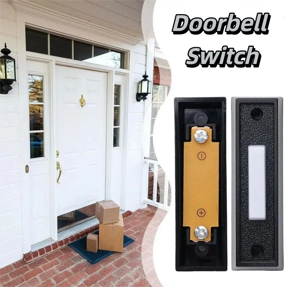 Plastic Material Vintage Plastic Doorbell Switch Sturdy Solid European Vintage Outlook Wall Mount Doorbell Simple Installation
