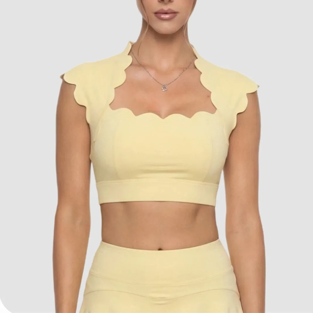 Pad Wavy Women Sports Vest Yoga Bra Tank Top Running Workout Sports Vest Fitness Gym Clothes Female Crop Active Wear Tops XP16