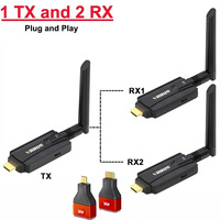 1080P 100M Wireless HDMI Video Audio Transmitter Receiver Extender Display Adapter Dongle For TV Box Monitor Projecto