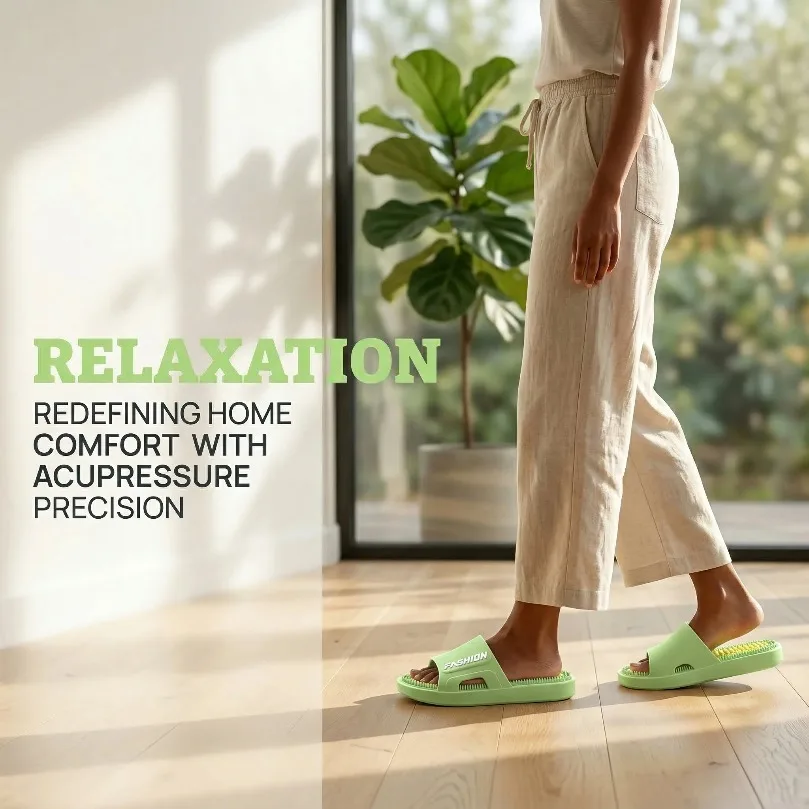 House Slipper Woman Cloud Summer Sandals Massage Men Flip Flops Beach Slides Home Shoes Flat Non Slip Female Male Acupressure image 3