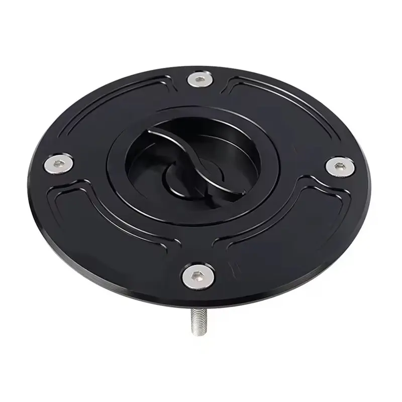 【AC77 Top !! 】Keyless Gas Fuel Tank Cap Cover Kit For Suzuki Bandit 1200 GSF1200(2001- 2004), For GSXR1300 Hayabusa(1999- 2007)