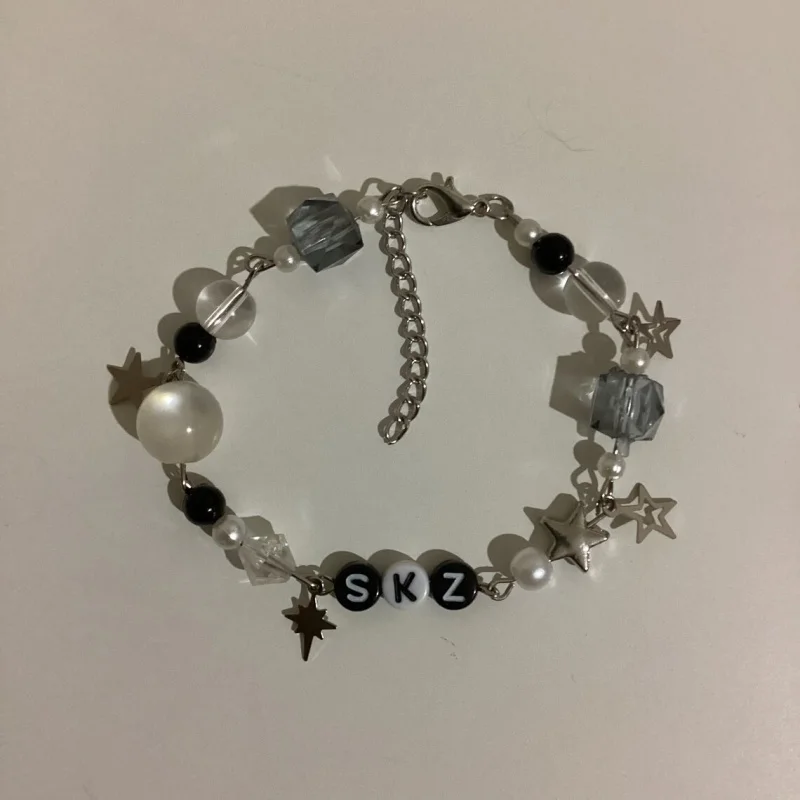 Handmade SKZ Beaded Bracelet kids Charm kpop jewelry