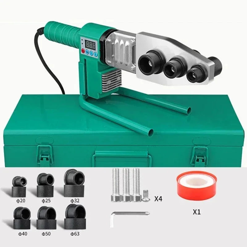 GREENER Welding Machine Pvc Ppr Pipe Thermofuser Aluminum High-power Portable Household Electric Welder Water Tube Equipment