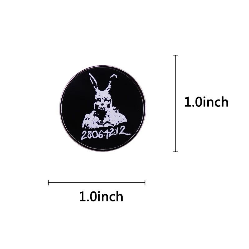 Film Donnie Darko Frank The Bunny Enamel Pin Humanoid Rabbit Brooch Badge