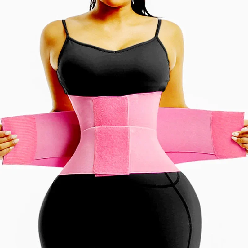 AfruliA Hot Body Modeling Belts Waist Trainer Tummy Trimmer Sheath Workout Weight Loss Strap Corset Waist Cincher Wrap Shapewear