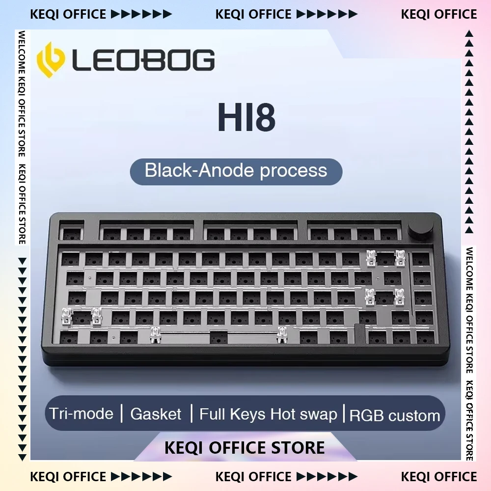 Leobog Hi8 Gaming Keyboard 2.4G Wireless Aluminum Alloy Hot Swap Mechanical Keyboard Kits Custom Game E-sports Accessories