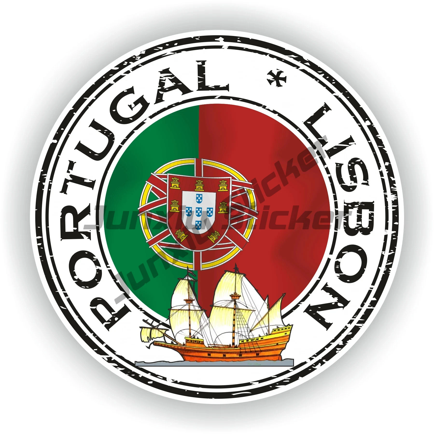 Azores Portugal Flag Emblem Stickers Celebrate Azorean Pride with High-Quality Decals Lisbon Portugal City Country Code Sticker