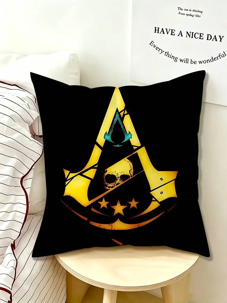 Game A-Assassins Creed logo  Pillow Case Pattern Printed Pillowcase For Living Room Sofa Cushion Cover