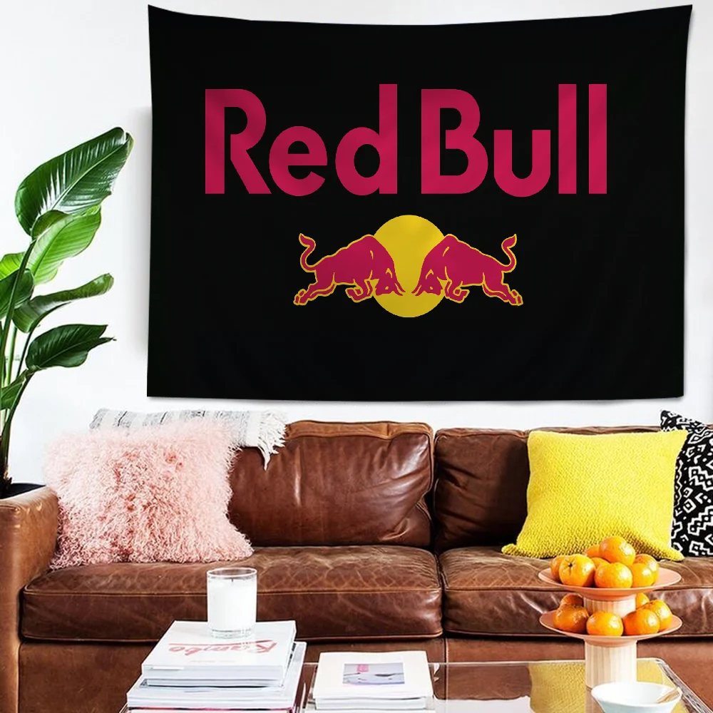 

R-Red-B-Bulls Pattern Hanging Bohemian Tapestry Japanese Wall Tapestry Anime Kawaii Room Decor