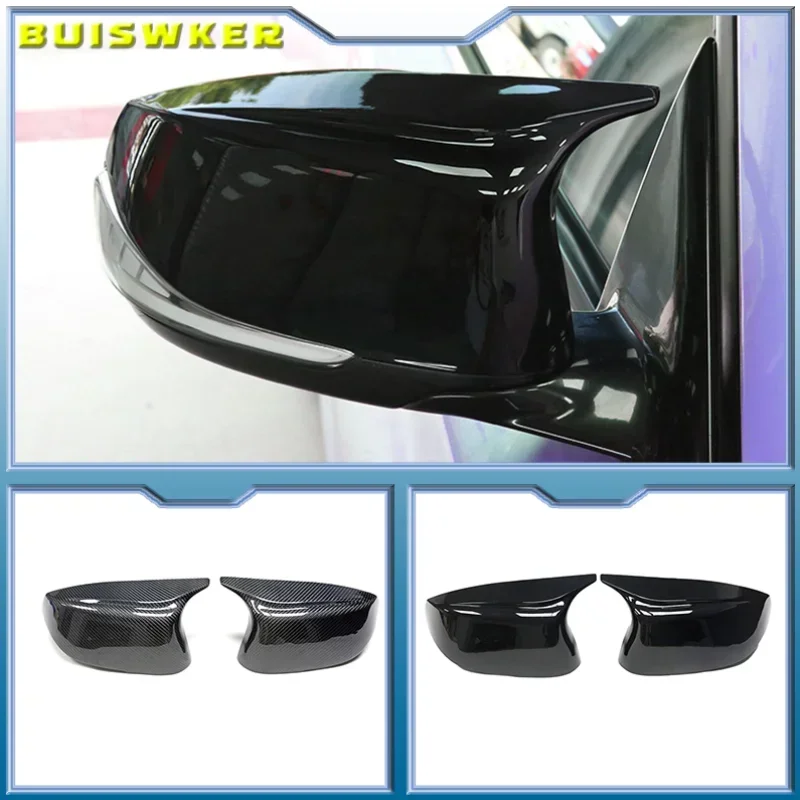 

Car Side Glossy Painted Styling Rearview Mirror Cover Caps Bright Black for Infiniti Q50 Q60 Q70 SQ50 XQ30 2014-2020