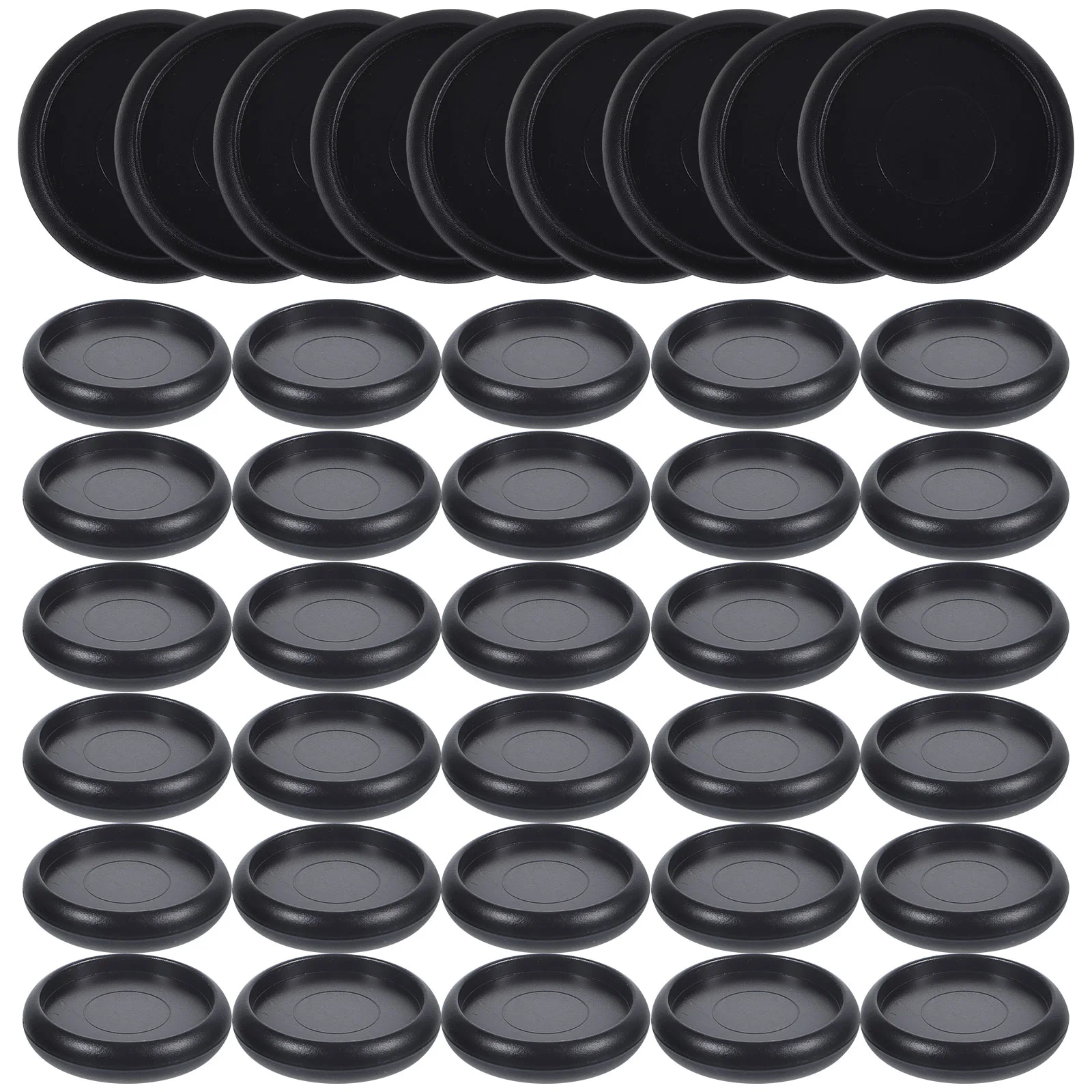 44 Pcs Whiteboards Binder Buckle Round Rings Loose Leaf Disc Hinge Binding Black Buckles Office