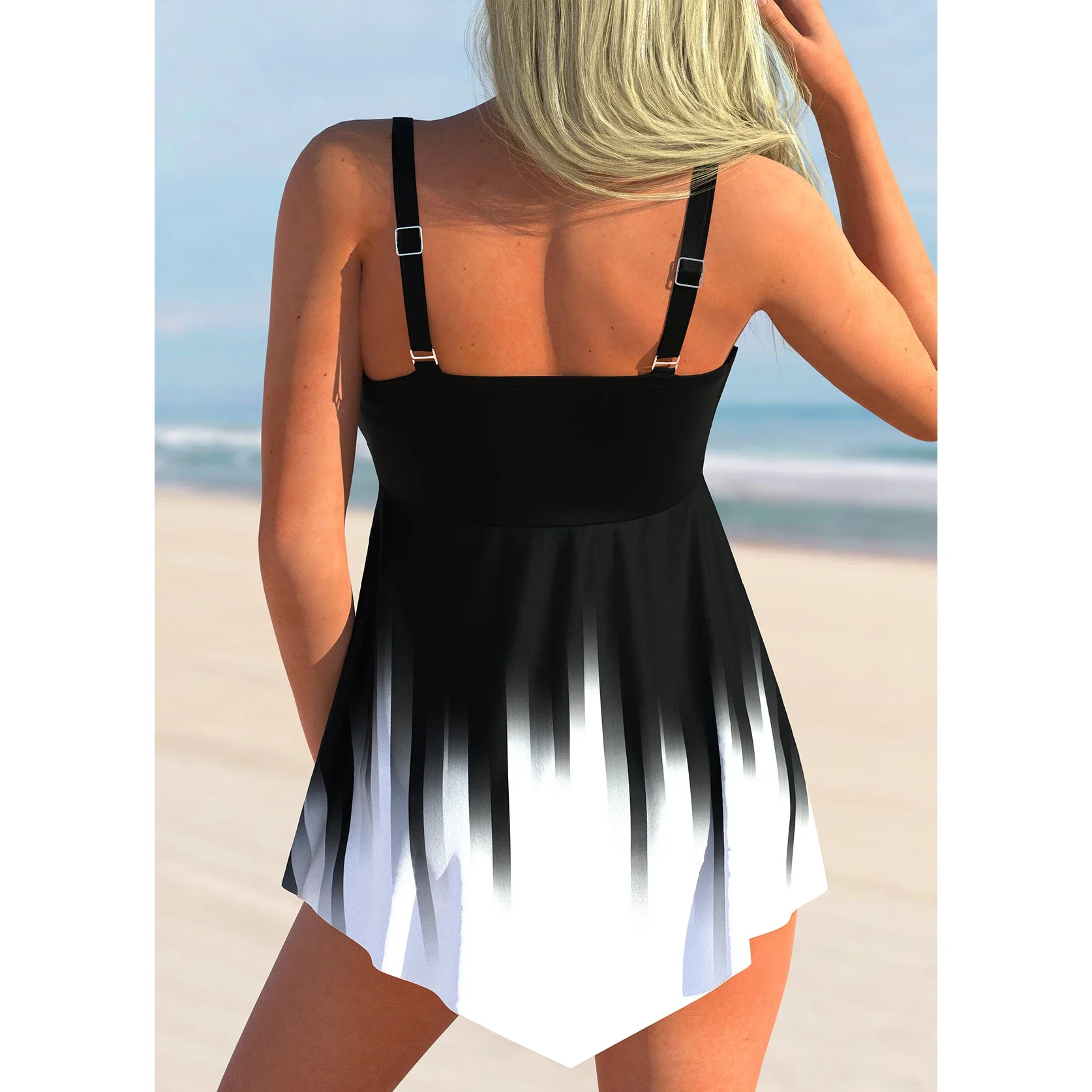 2023 neue Sommer Damenmode Strand Bade bekleidung Tankini Monokini Bade bekleidung zweiteilige Bade bekleidung New Print Strand Frauen Tankini