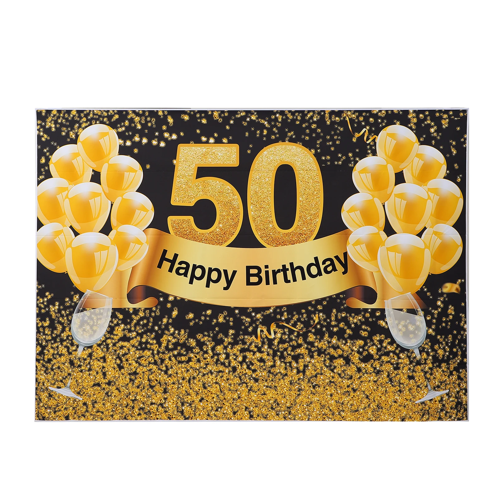 

Birthday Poster Background Cloth Party Supplies Balloon Photography Home Outdoor Wall Playground Use Happy Event