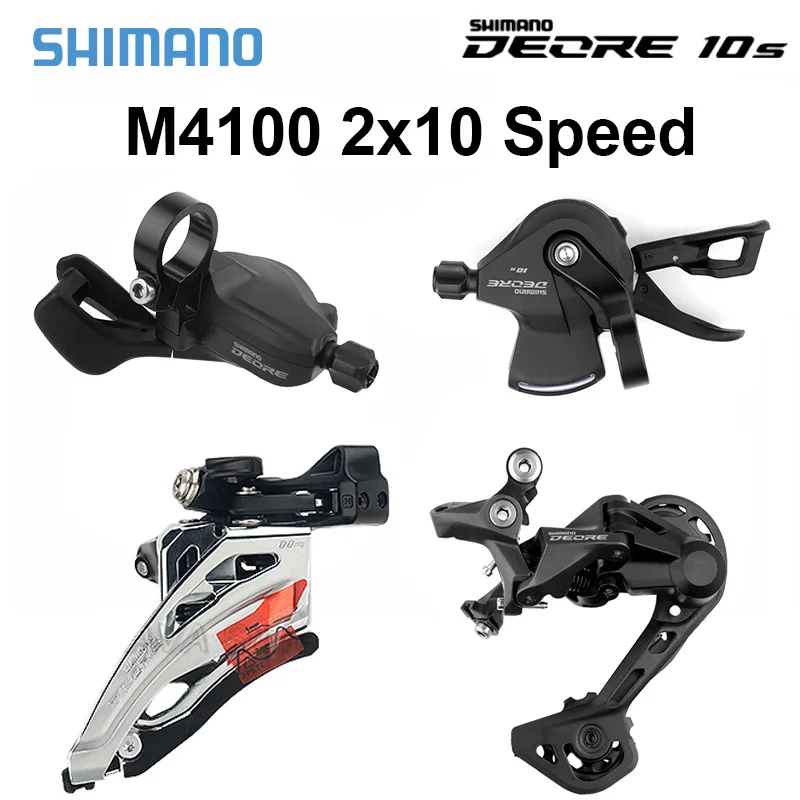 

Shimano Deore 2x10 Speed Groupset M4100 M5100 Shifter M5120 M4120 Rear Derailleur 20S Mountain Bike SL RD 10V MTB Bicycle Part