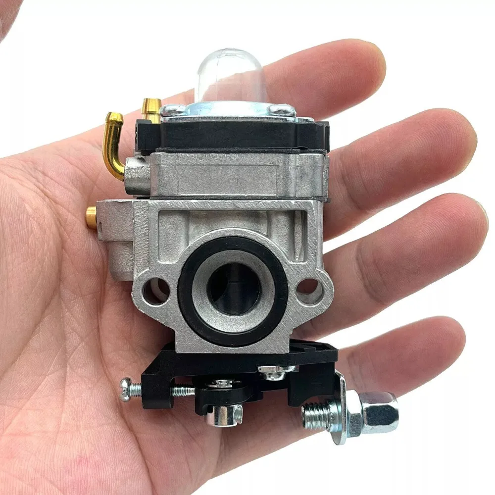 Silver 11mm Carburetor Durable Metal Carb Lawn Mower Accessories Strimmer Carburetor for 22cc 26cc 33cc 34cc 36cc Strimmer