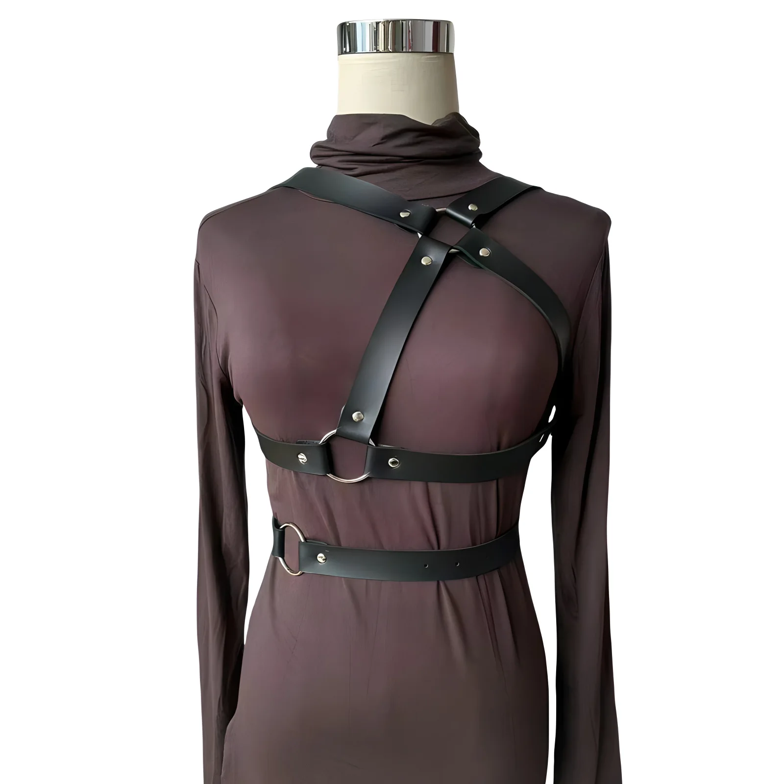 2025 إمرأة موضة جلد الجسم تسخير حزام ملحق القوطية الشرير الغريبة الوثن Bdsm عبودية إغراء مثير اكسسوارات