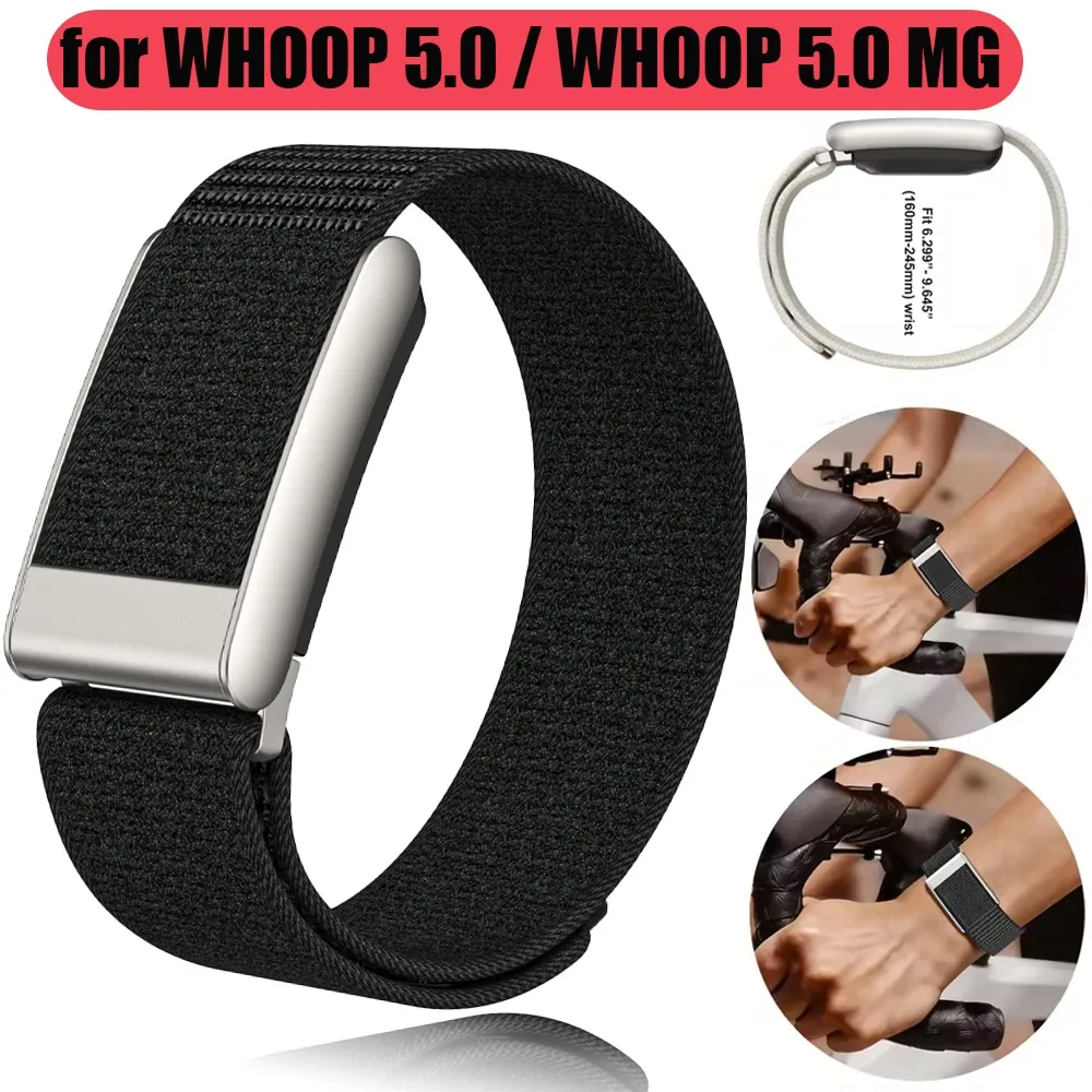 Weiches, atmungsaktives Nylon-Armband für WHOOP 5.0 / WHOOP 5.0 MG mit Schnellverschluss, austauschbares Armband für WHOOP 5.0 Zubehör