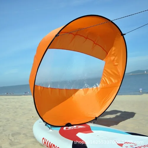 Imagen 2 del producto Accesorios para tabla de surf Sup, remo de viento descendente, inflable vela de arrastre, accesorios de Kayak con ventana transparente, propulsores plegables