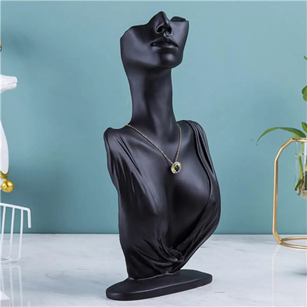 

Resin Necklace Earring Display Organizer Mannequin for Women Organization
