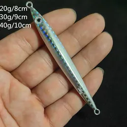 20g/30g/40g Long Body Quick Metal Jig Bait 1Pcs/Lot Shore Cast Bass Pike Fishing Lure