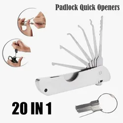 Lock Picking Set Compact Precision Automotive Pick Hook Set Lightweight Rust-resistant Mini Hooks Remover Kit for Portable