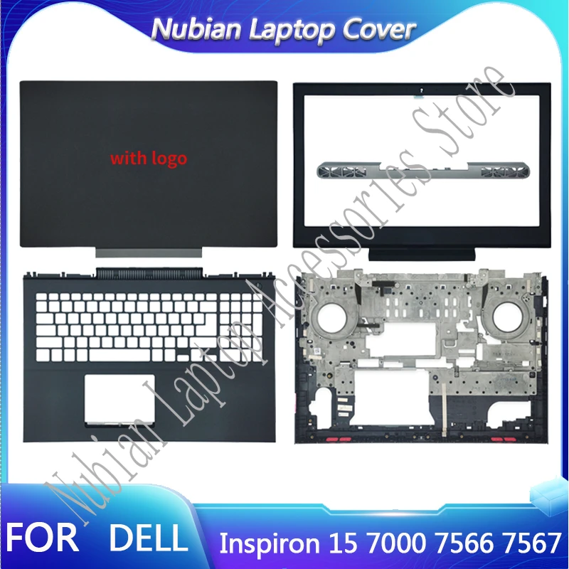 NEW For DELL Inspiron 15 7000 7566 7567 Laptop LCD Back Cover/Front Bezel/Palmrest/Bottom Base Bottom Case  AP1QN000200