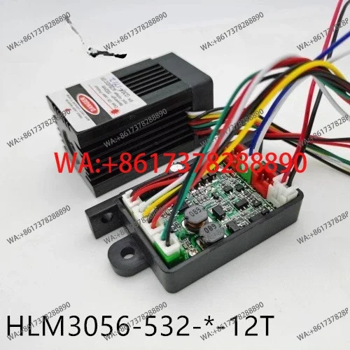 

532Nm 150mw 12V 2mm beam of light diameter 40 * 40 * 62mm solid green light module