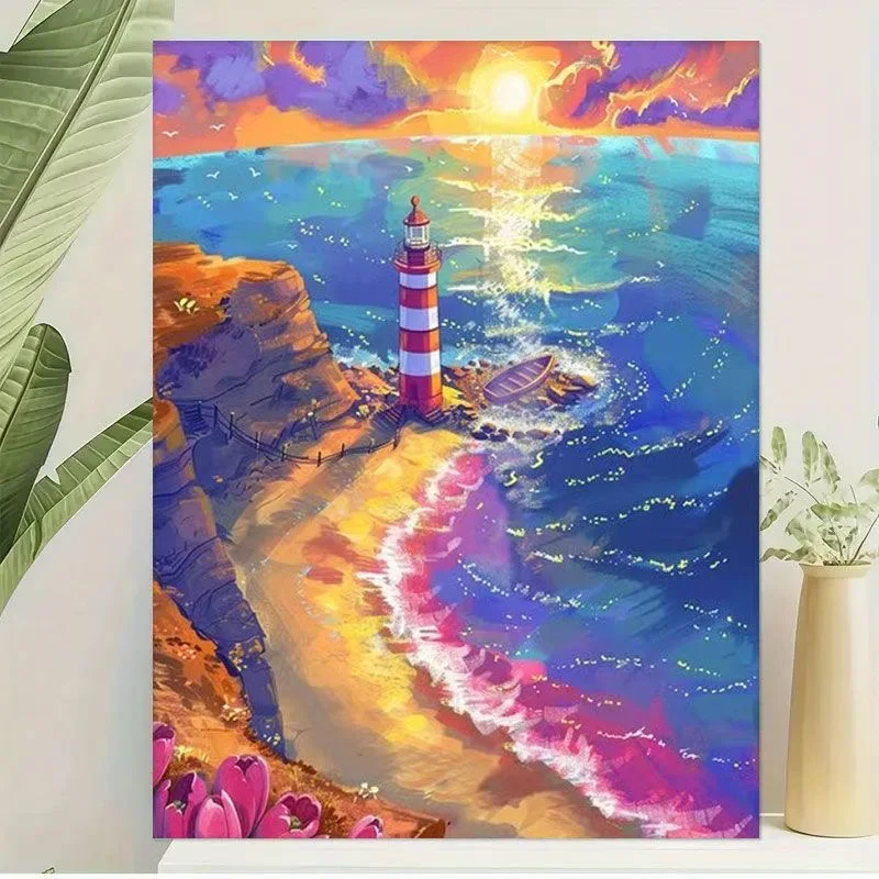 

E-0030 Mountain Lake Landscape Painting