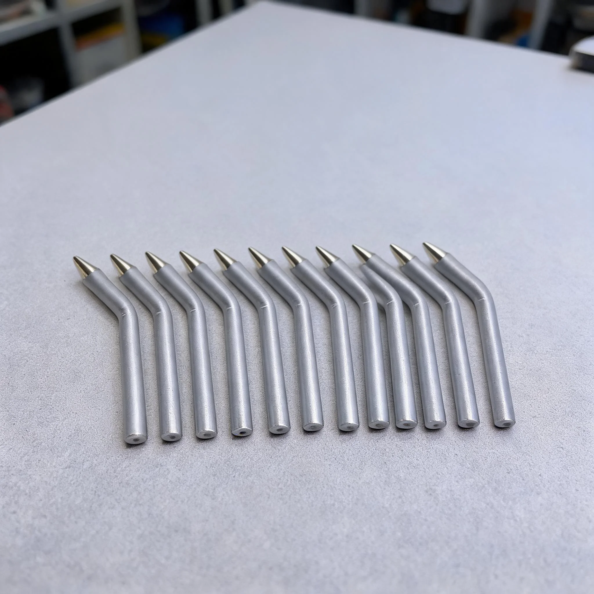 10Pcs B Type Bent Point Soldering Iron Tip External Heat Replacement Copper Core For Welding Repair Tool Accessories