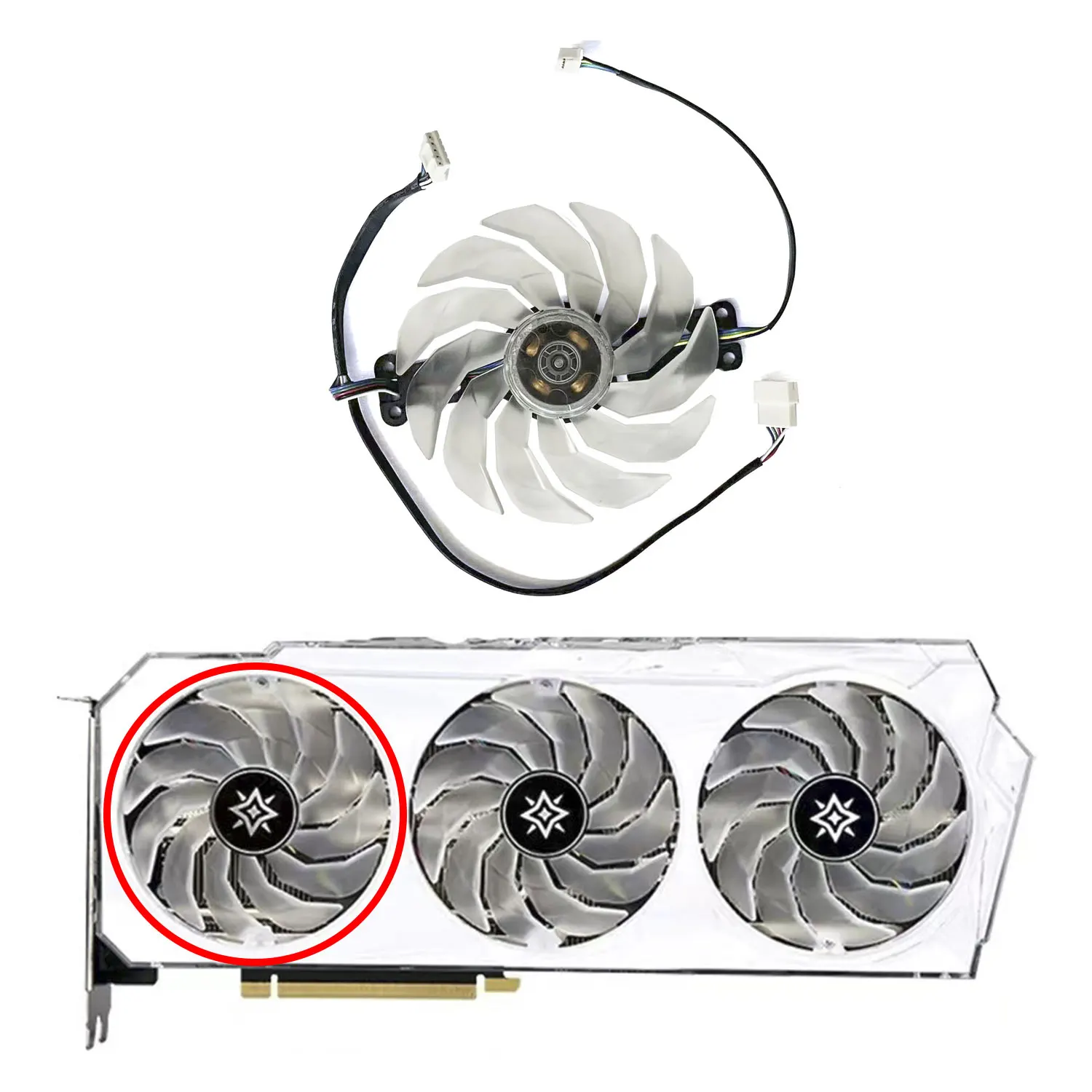 TH9215S2H-PDB02 89MM DC 12V 0.45A GPU fan suitable for GALAXY RTX3090 3080Ti 3080 3070Ti 3070 3060Ti 3060 BOOMSTAR graphics card