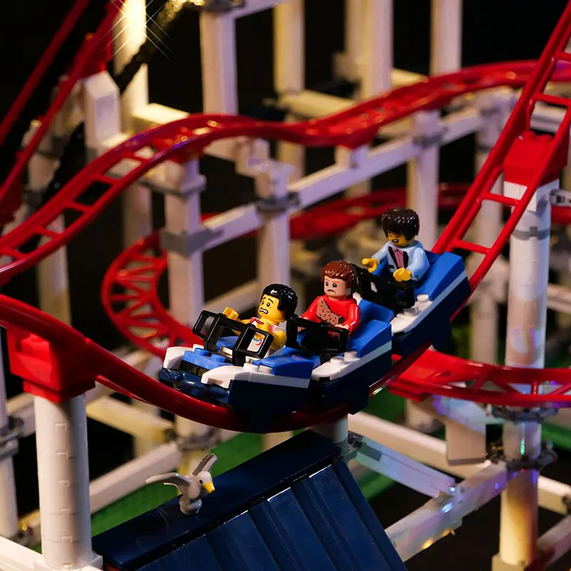 Kit d'éclairage LED pour montagnes russes LEGO 10261, idées 18003, cadeau de bricolage (blocs de construction non inclus, Kits de briques, ensembles de modèles)