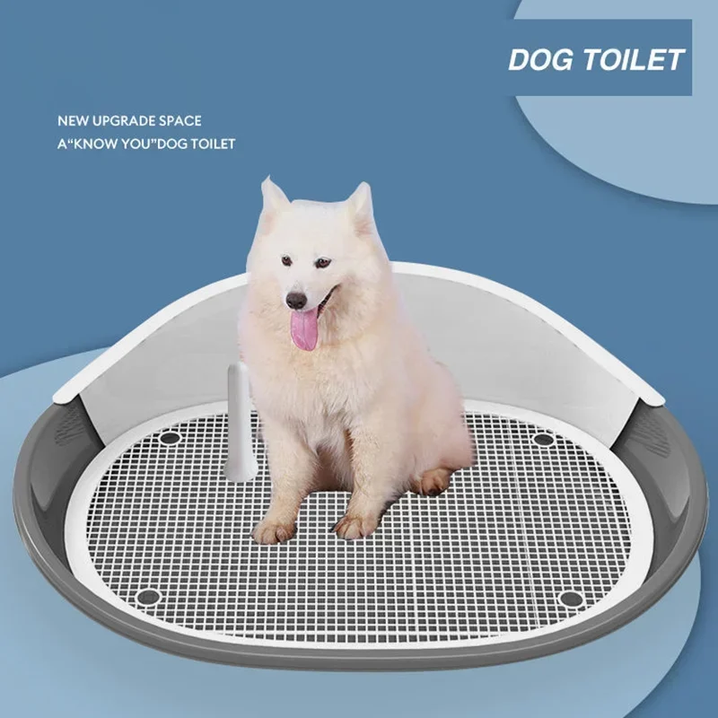 Pot de toilette pour chien de grande taille, plateau à litière pour chiot, bassin d'entraînement pour pipi, facile à nettoyer, produit pour animaux de compagnie